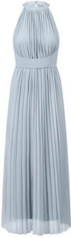 Galajurk - Effen - Chiffon - Ronde Hals - Mouwloos - Slanke Pasvorm