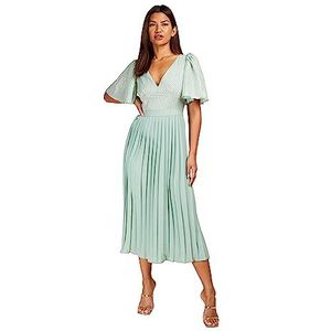 Little Mistress Midaxi jurk voor speciale gelegenheden voor dames, Salie, 36