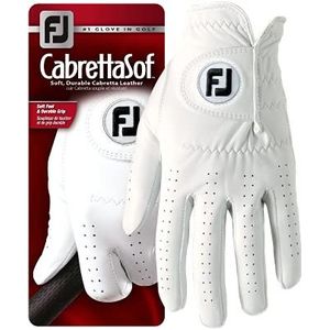 FootJoy Heren golfhandschoen CabrettaSof voor linkshandigen, wit, L