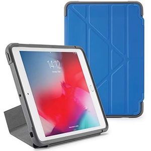 PIPETTO Origami Shield beschermhoes voor iPad Mini 5 (2019) / Mini 4, robuust, schokbestendig, met 5-in-1 standfunctie, automatische slaap-/wake-functie, koningsblauw