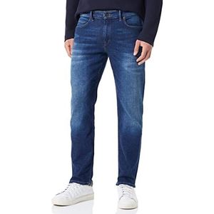 MARC O'POLO Casual jeans voor heren, klassieke herenbroek in 5-pocket-stijl van duurzaam katoen, blauw, 32-34