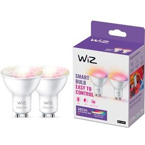 WiZ Smart Spot 2-pack - Gekleurd en Wit Licht - GU10