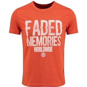 KEYLARGO Heren T-shirt MT KLWORLDWIDE Round, Rust (1391), M