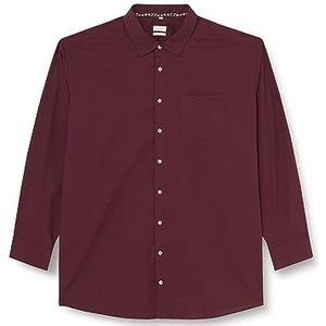 Seidensticker Heren Comfort Fit Shirt met lange mouwen, donkerrood, 39