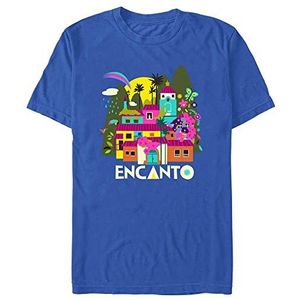 Pixar Unisex Encanto Gold Organic Short Sleeve T-Shirt, Bright Blue, M, bright blue, M