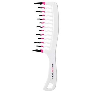 Big Hair Tools XL Maat Golvende Brede Tandkam, Wit
