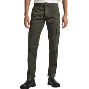 Pepe Jeans Sean-broek voor heren, Groen (Olijf), 34W / 34L