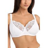 Teyli - Cotton Bra - Dames Beugel BH - Wit - Kanten Bies