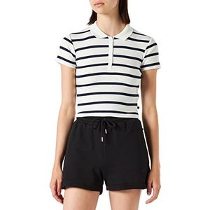 LTB Jeans Hikoce poloshirt voor babymeisjes, Wit Blauw Dieptestreep 12808, XS