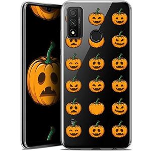 Caseink Beschermhoes voor Huawei P Smart 2020 (6.2) [Gel HD bedrukt in Frankrijk, Halloween collectie, Smiley pompoen - zacht - ultradun]