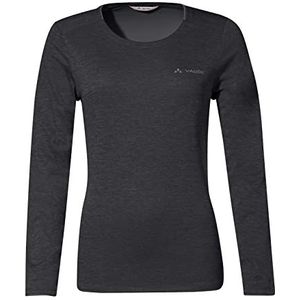 VAUDE Essential LS T-shirt voor dames, zwart, maat 34