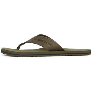 Tommy Hilfiger Heren Hilfiger 85 Beach Sandaal Fm0fm05339 Flip Flops, legergroen, 44 EU