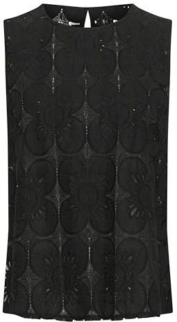 Cream - Elegante Kantentop - Zwart - Dames - 2XL