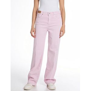 Replay Dames Relaxed Fit Straight Leg Jeans Melja, 066 Bubble Pink, 30W x 32L