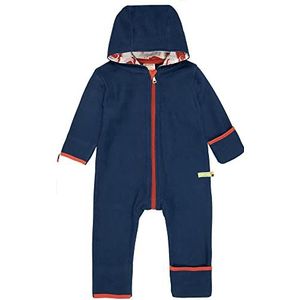 loud + proud Unisex baby fleece, GOTS gecertificeerd overall, ultramarine, 74/80