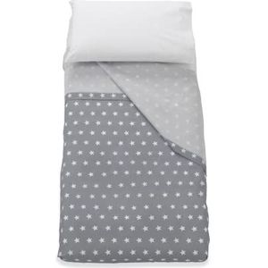 3-delige beddengoedset voor kinderwagen, starlette, grijs