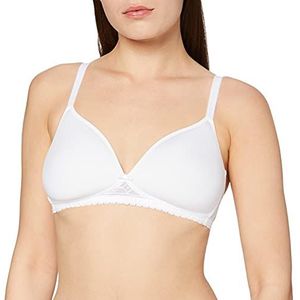 Calida Gevoelige beha voor dames van elastaan en polyamide met naadloze cup-afwerking, wit, 70D