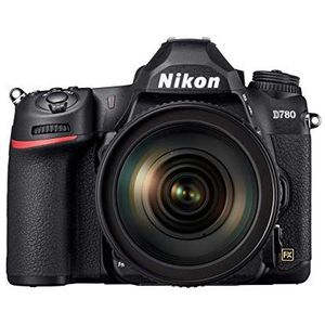 Nikon D780 Spiegelreflex camera + AF-S 24-120mm f/4 lens/objectief - 24,5 MP Full-Frame CMOS sensor, Perfect voor foto en 4K video, hybride AF-systeem, 2 kaartslots, VBA560K001, zwart