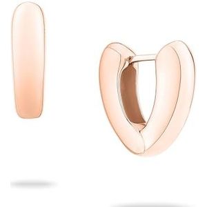 Echtzeit Creole EJ-0003-E-19 IP roségoud, 1,9 cm, Roestvrij staal, Geen edelsteen