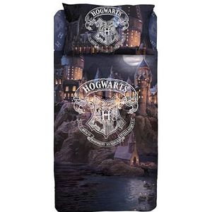 Harry Potter eenpersoons beddengoedset van katoen, bovenlaken