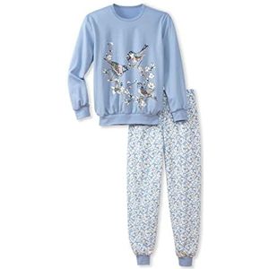 CALIDA Meisje meisjes Millefleur pyjamaset, Milky Blue, 140