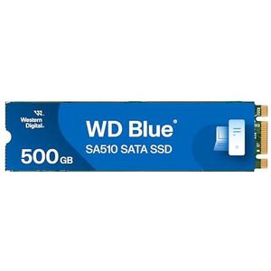 WD Blue SA510 SATA SSD 500 GB (tot 560 MB/s, Acronis True Image for Western Digital, gratis proefversie voor drie maanden van Dropbox Professional, 5 jaar beperkte garantie) M.2