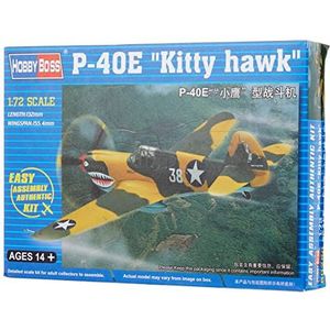 Hobbyboss 1:72 Schaal P-40E Kittyhawk Diecast Model Kit