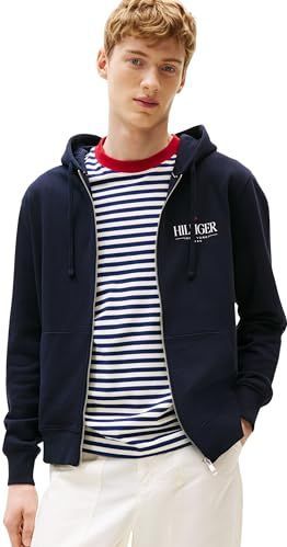 Tommy Hilfiger Sweatvest Hilfiger Stacked Navy heren
