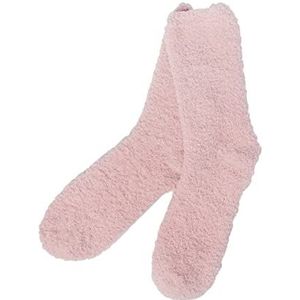 OHS Pluizige Nachtkleding Sokken Slipper, Blush Pink, One Size, Blush Roze, Eén maat