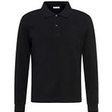 Zijdesticker - Poloshirt - Zwart - Katoen - Slim Fit