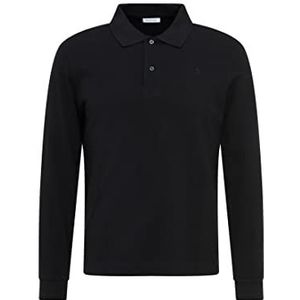 Zijdesticker - Poloshirt - Zwart - Katoen - Slim Fit