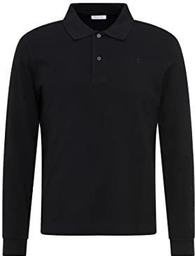 Zijdesticker - Poloshirt - Zwart - Katoen - Slim Fit
