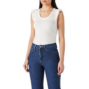 Koton Dames Frill Tanktop, Off White (001), S
