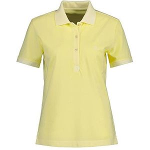 GANT Sunfaded SS Polo Pique Poloshirt voor dames, citroengeel, standaard, citroenade geel, L