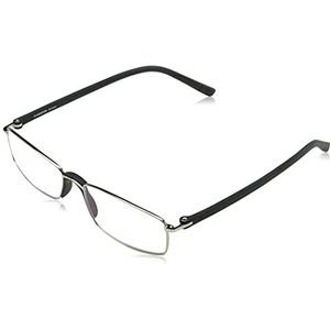Rodenstock unisex leesbril R2640, bril met ontspiegelde volledige randglazen, lichtgewicht leesbril met roestvrijstalen montuur, voor verziendheid