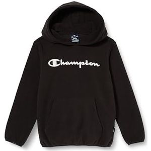 Champion Legacy Outdoor B-Filament Polar Fleece Sweatshirt met capuchon voor kinderen en jongens, Zwart, 15-16 jaar