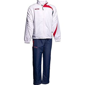 TopTen Trainingspak "Premium" voor kinderen - Gr. XXS = 140 cm, wit-donkerblauw