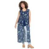 Ulla Popken - Tuniek - Lichtblauw / Donkerblauw