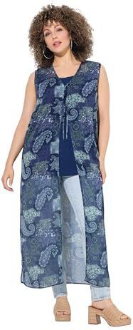 Ulla Popken - Tuniek - Lichtblauw / Donkerblauw