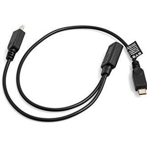 System-S USB type C ingang naar 2X Micro USB uitgang Y kabel splitter adapterkabel