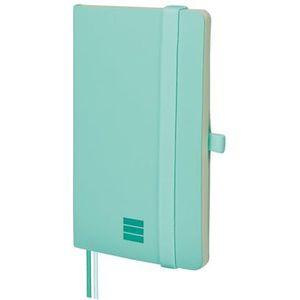 Finocam - Notitieboek Nexo, zachte kaft, Dotted (gestippeld), turquoise | Klein notitieboekje met microgeperforeerde bladen | Vakje en pennenlus | 72 bladzijden, ideaal voor Bullet Journal