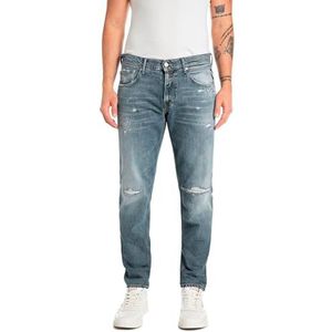 Replay Heren Regular Slim Fit Jeans Willbi Original Collectie, 009, medium blue., 32W / 34L