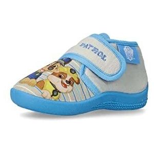 CERDÁ LIFE'S LITTLE MOMENTS, Slippers voor kinderen, grappige klittenbandsluiting, Paw Patrol laarsvorm, binnenkant 100% katoen en antislipzool, grijs, EU 25, Metálico, 25 EU