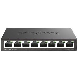 D-Link - DGS-108 - Gigabit Switch - 8 Poorten - Metaal - 10/100/1000 Mbps