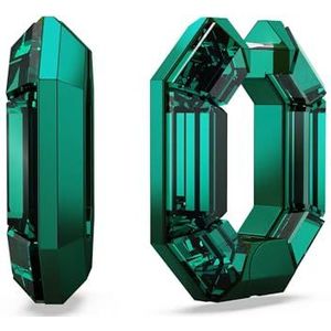 Swarovski Lucent Ringoorbellen, Achthoekige Vorm, S, Groen