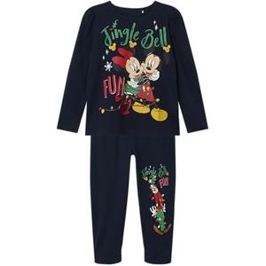 NAME IT Meisje nachtkledingset Minnie Mouse Kerstmis, Dark Sapphire, 92