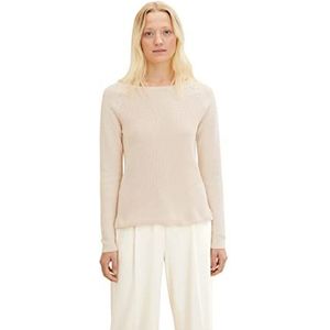 TOM TAILOR Dames 1035095 Pullover 20737-Desert Sand Melange, XXS