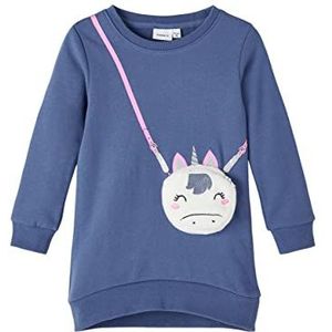 NAME IT Nmftona Sweat Tunic Bru blouse voor meisjes, Bijou Blue., 104 cm