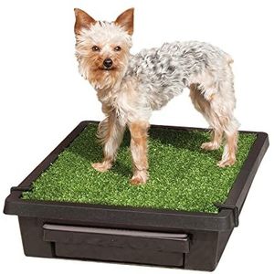 PetSafe Pet Loo Draagbare Binnen/buiten Hond Potty, Alternatief voor Puppy Pads, 3 Size Opties voor Kleine, Medium en Grote Rassen, S, Zwart
