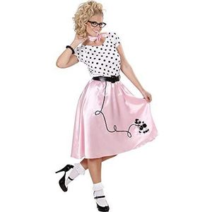 jaren '50 POODLE GIRL"" (jurk, riem, nek) - (L)